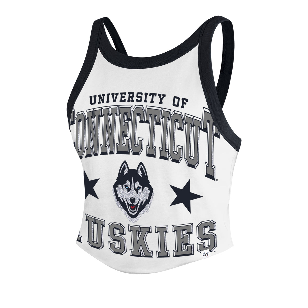 CONNECTICUT HUSKIES UCONN ENERGIZE '47 SPORTY TANK WOMENS WHITE