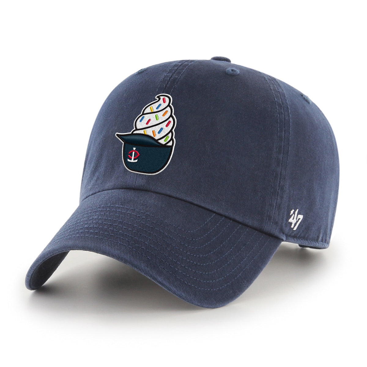 MINNESOTA TWINS ICE CREAM '47 CLEAN UP NAVY