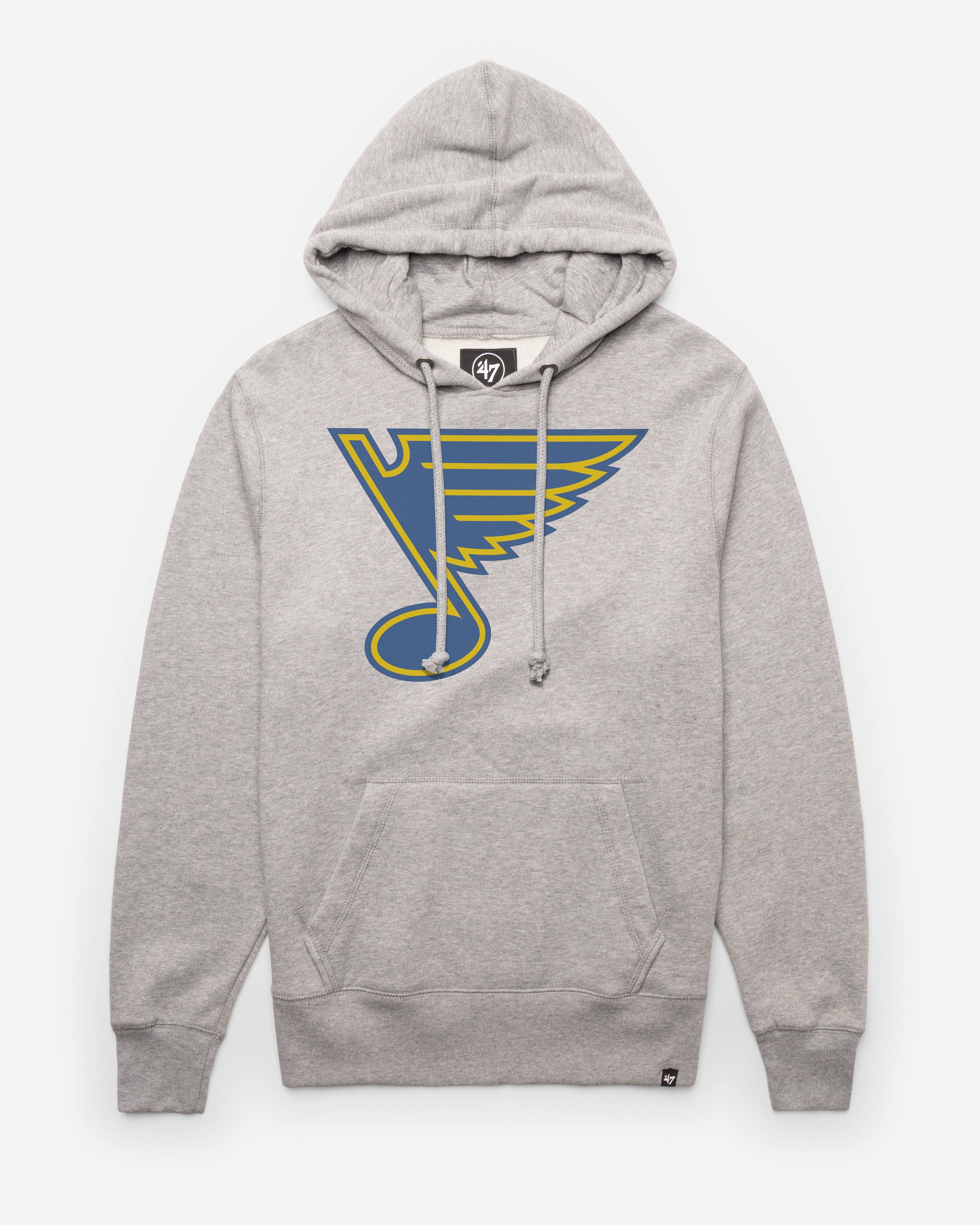 ST. LOUIS BLUES IMPRINT '47 HEADLINE HOOD SLATE GREY
