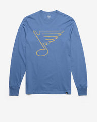 ST. LOUIS BLUES PREMIER '47 FRANKLIN LONG SLEEVE TEE CADET BLUE