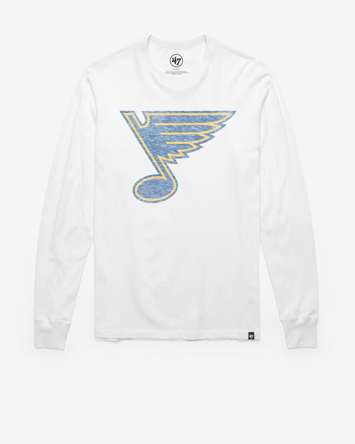 ST. LOUIS BLUES PREMIER '47 FRANKLIN LONG SLEEVE WHITE WASH