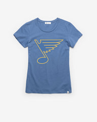 ST. LOUIS BLUES PREMIER '47 FRANKIE TEE WOMENS CADET BLUE