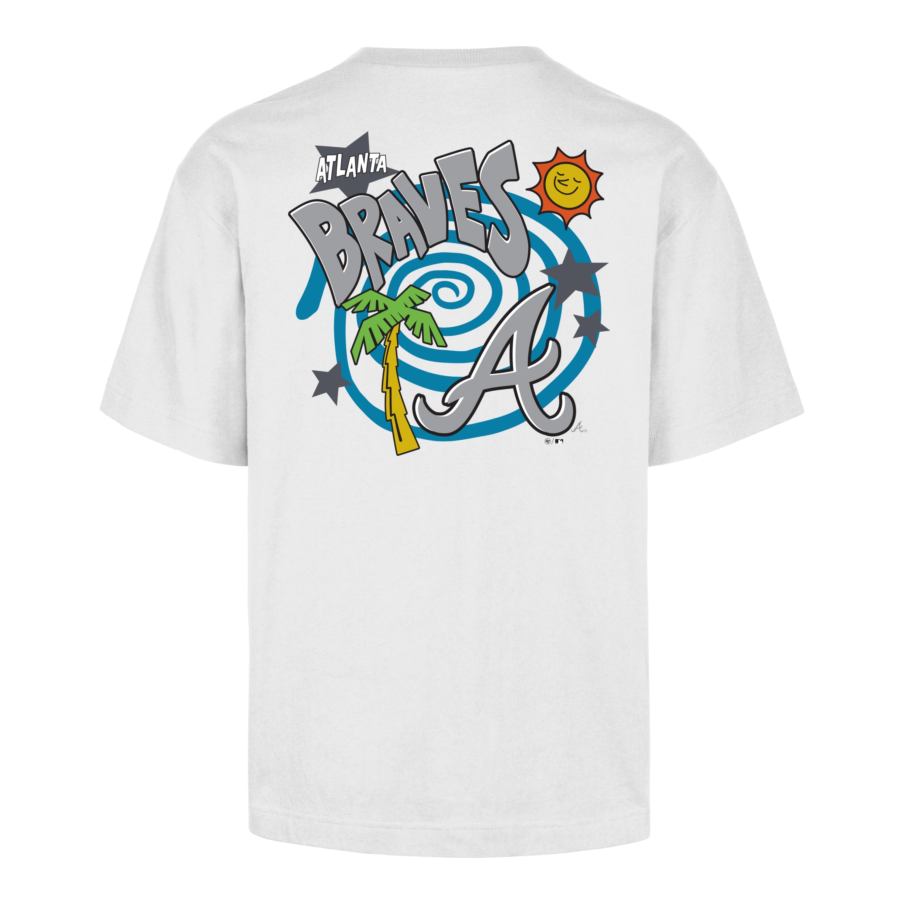 ATLANTA BRAVES PSYCHEDELICA '47 FOUNDATION TEE WHITE