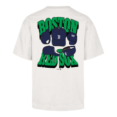 BOSTON RED SOX CAP SHADOW '47 FOUNDATION TEE SANDSTONE