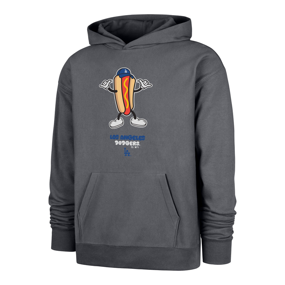 LOS ANGELES DODGERS CARTOON '47 FOUNDATION HOOD VINTAGE NAVY