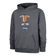 LOS ANGELES DODGERS CARTOON '47 FOUNDATION HOOD VINTAGE NAVY