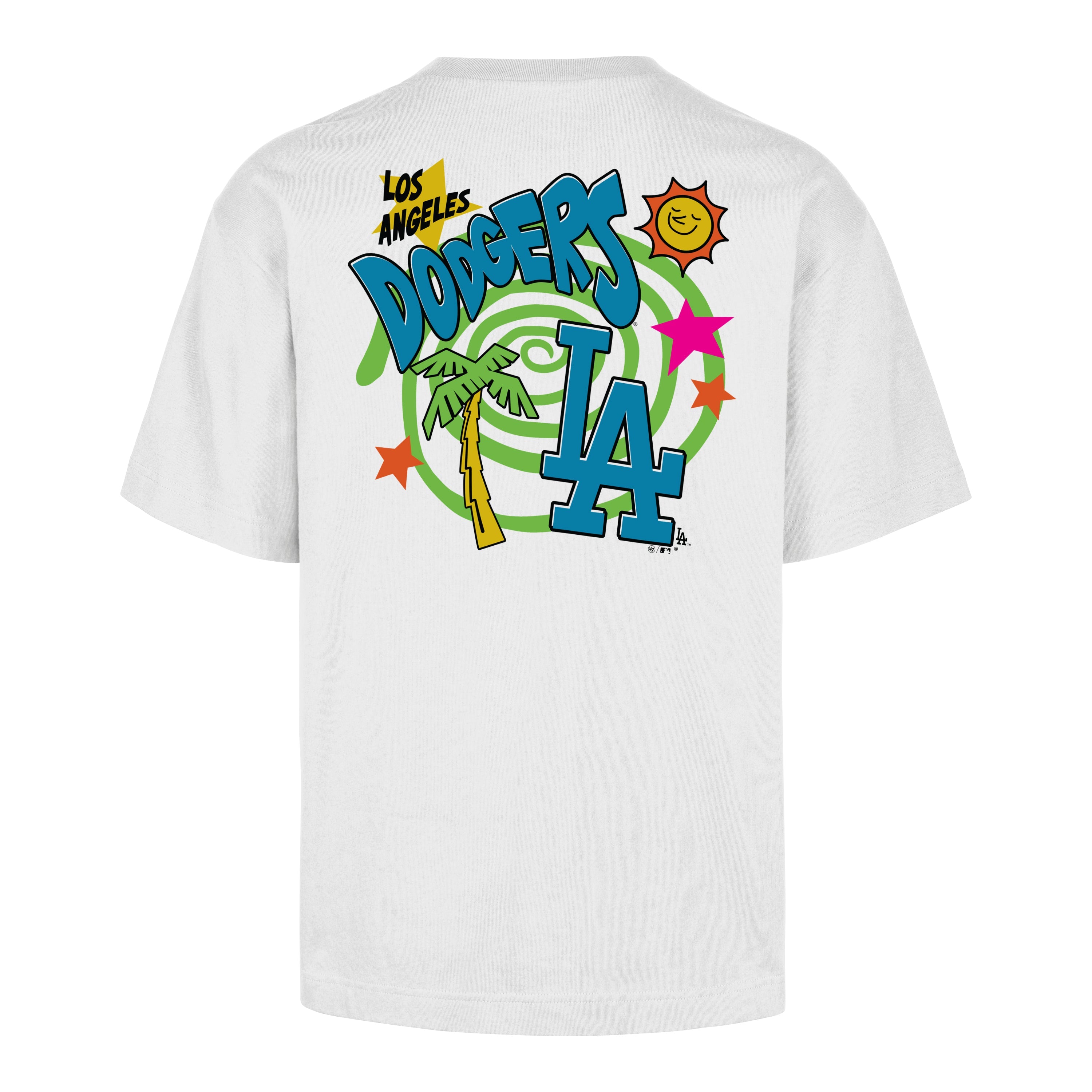 LOS ANGELES DODGERS PSYCHEDELICA '47 FOUNDATION TEE WHITE