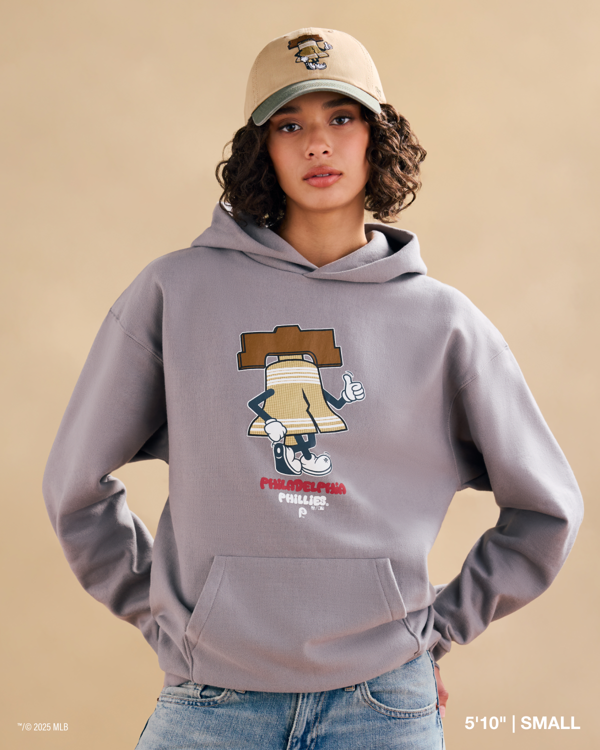 PHILADELPHIA PHILLIES CARTOON '47 FOUNDATION HOOD WOLF GREY