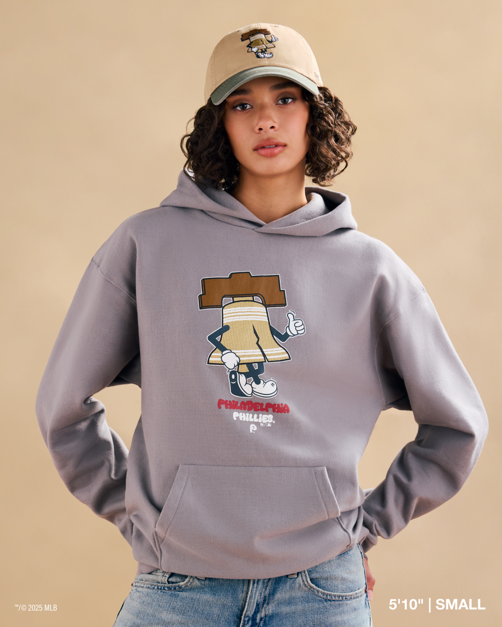 PHILADELPHIA PHILLIES CARTOON '47 FOUNDATION HOOD WOLF GREY