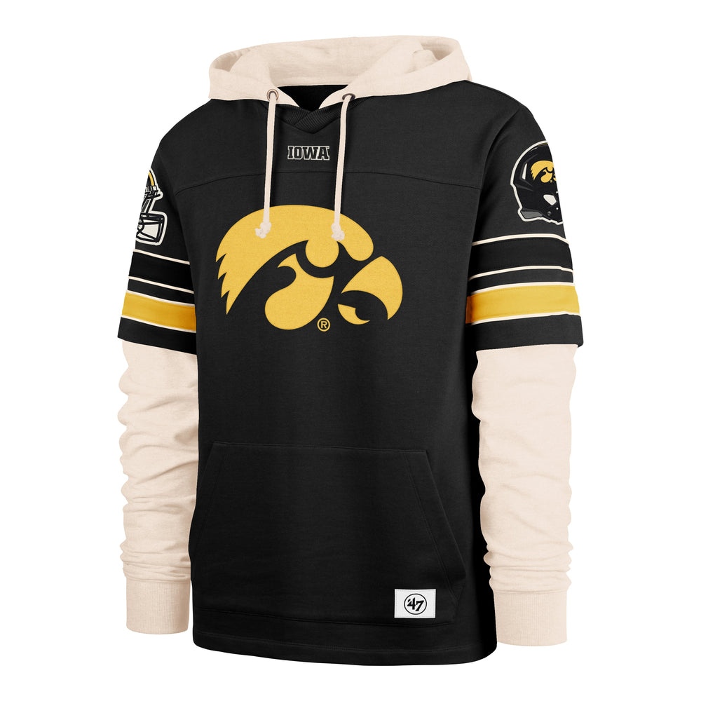IOWA HAWKEYES SPLIT ZONE '47 CORNERBCK DUO LACER FLINT BLACK