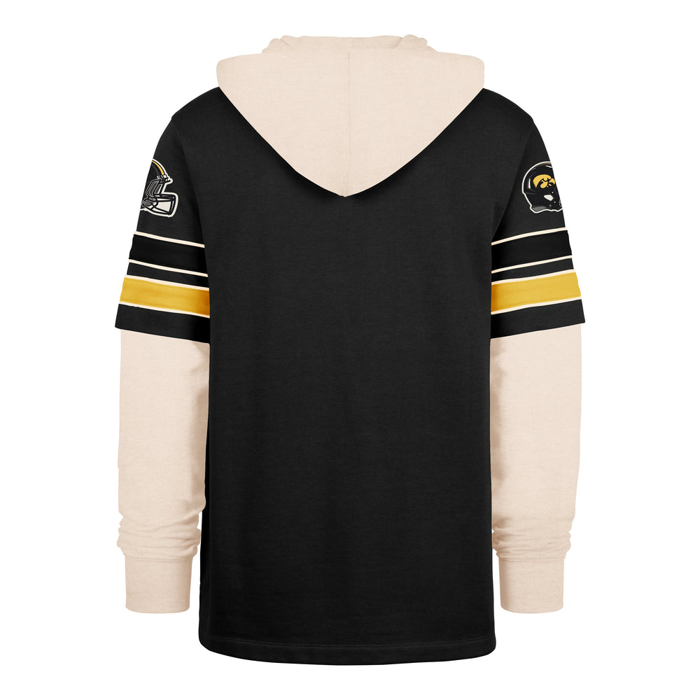 IOWA HAWKEYES SPLIT ZONE '47 CORNERBCK DUO LACER FLINT BLACK