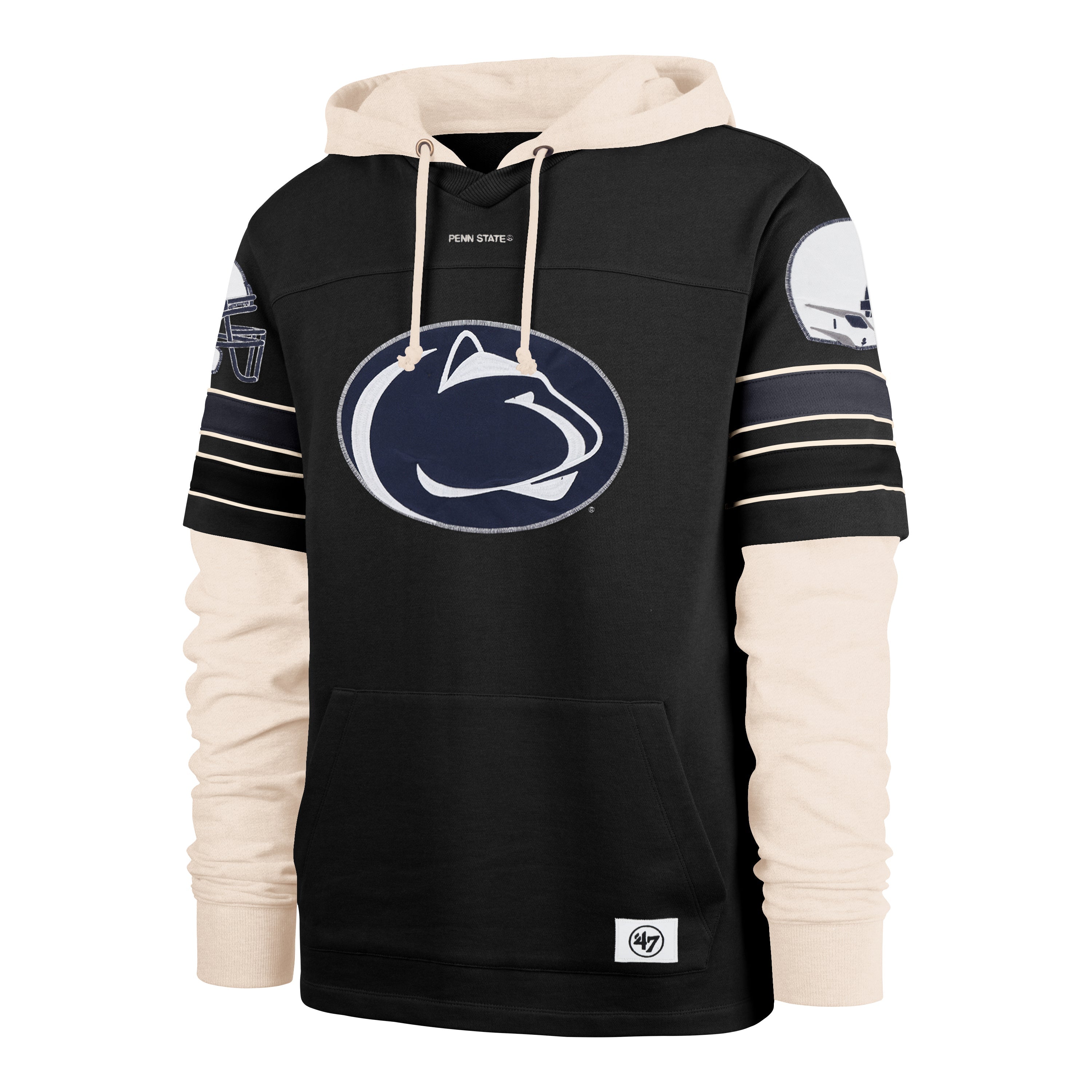 PENN STATE NITTANY LIONS SPLIT ZONE '47 CORNERBACK DUO LACER FLINT BLACK