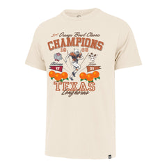 TEXAS LONGHORNS ORANGE BOWL HISTORY '47 FRANKLIN TEE CREAM