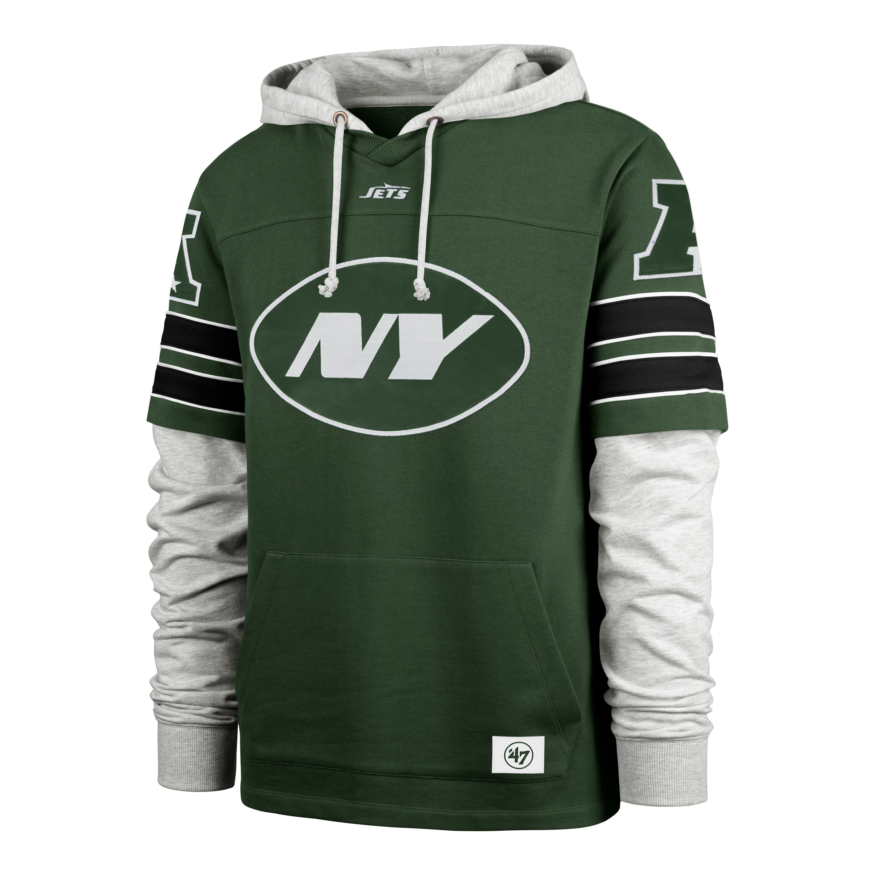 NEW YORK JETS DOUBLE HEADER BLITZ '47 LACER CORNERBACK ELM GREEN