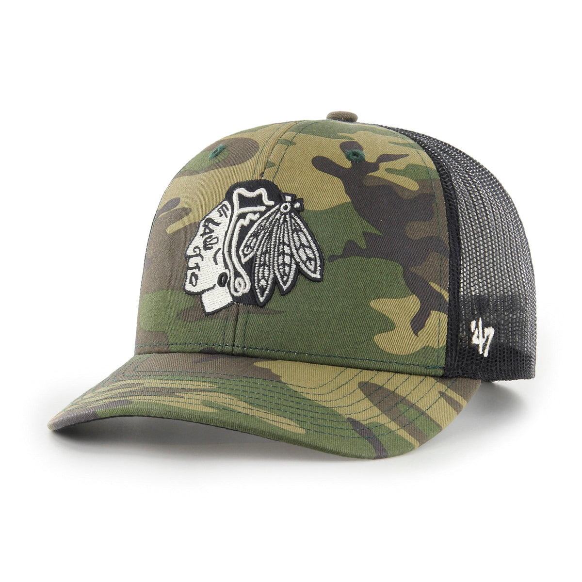 CHICAGO BLACKHAWKS CAMO '47 TRUCKER CAMO