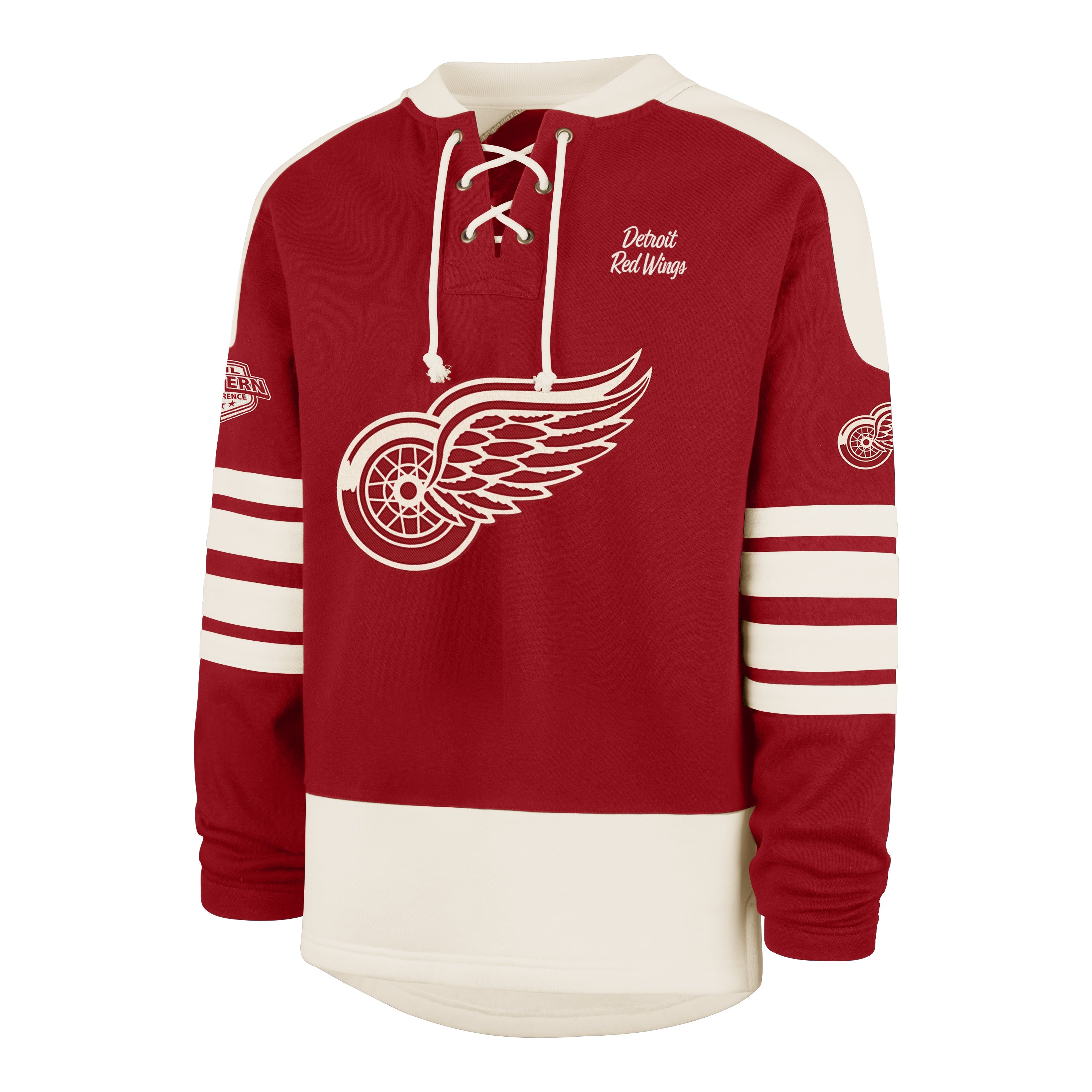DETROIT RED WINGS SWEEP CHECK '47 ETERNAL LACER RED