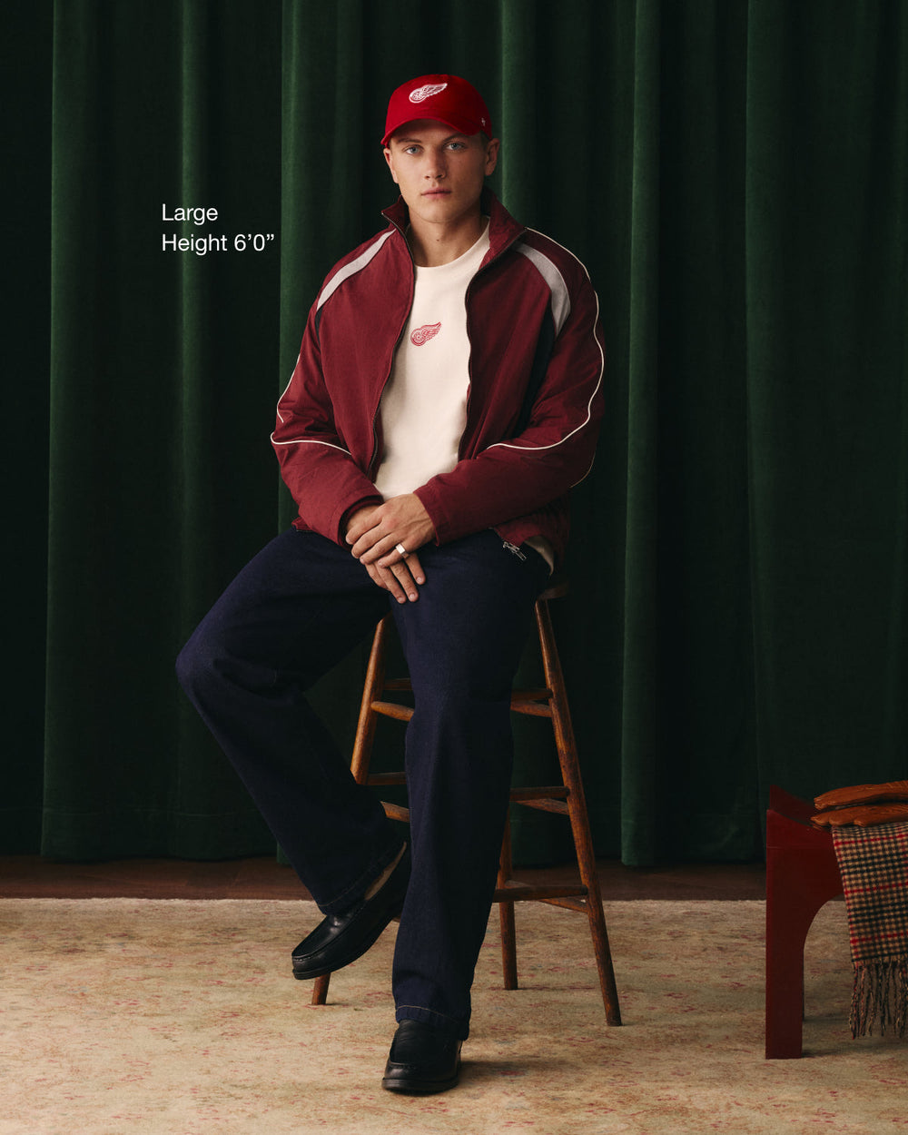 DETROIT RED WINGS OFFSIDE '47 FOUNDATION CREW SANDSTONE