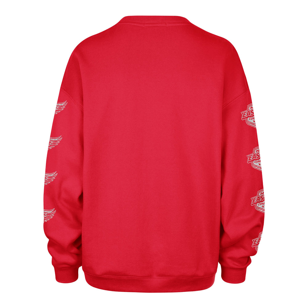 DETROIT RED WINGS GO BIG '47 OVERSIZED CREW WOMENS RED