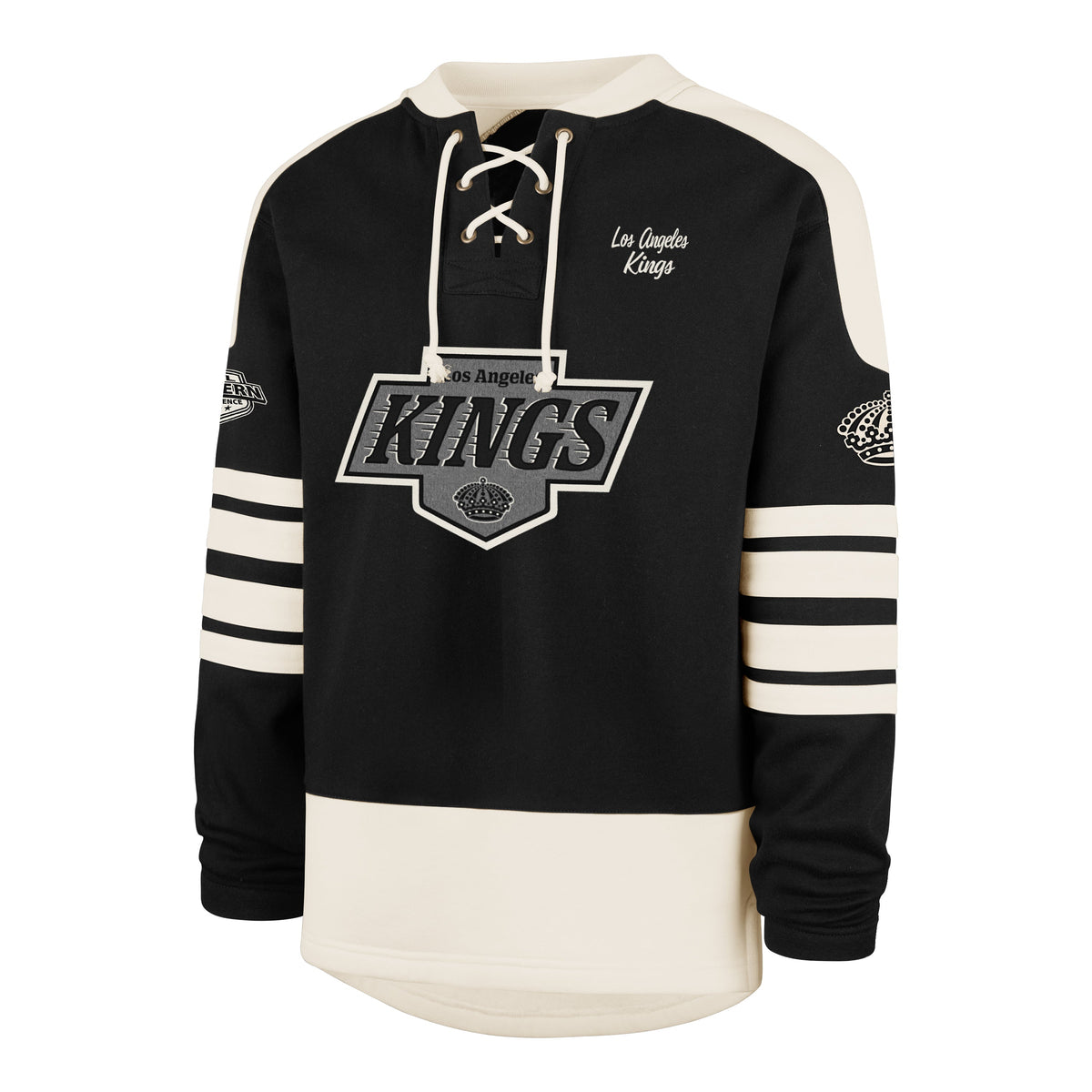 LOS ANGELES KINGS SWEEP CHECK ETERNAL LACER JET BLACK