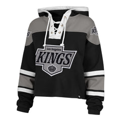 LOS ANGELES KINGS CROPPED SUPERIOR '47 LACER HOOD WOMENS JET BLACK