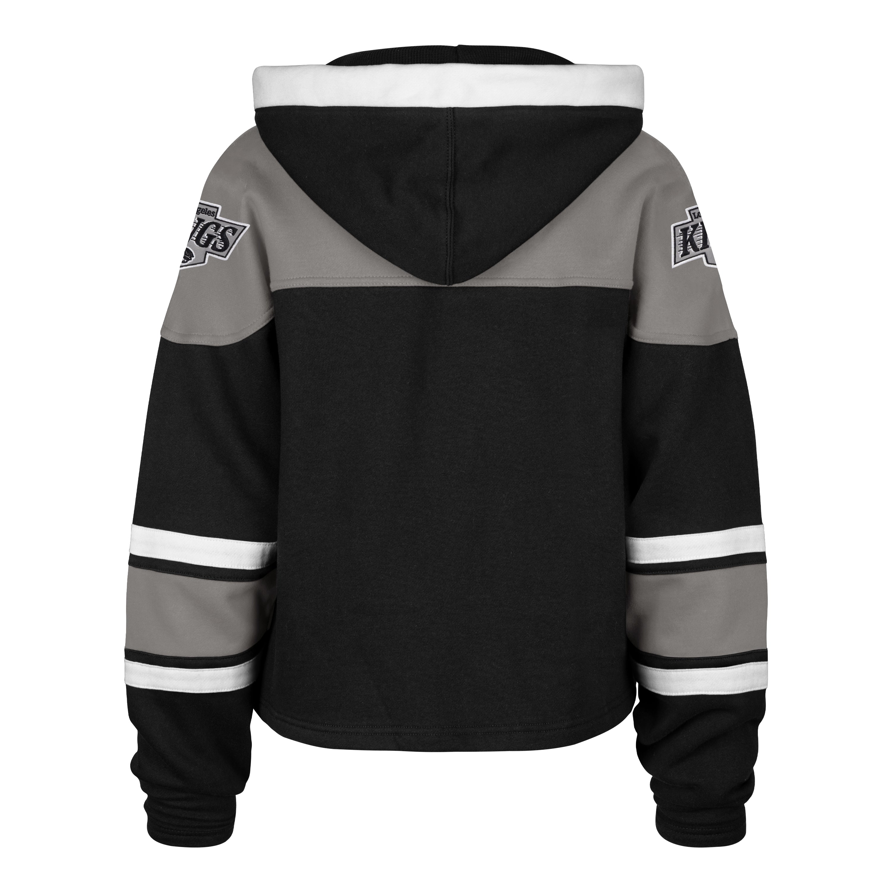 LOS ANGELES KINGS CROPPED SUPERIOR '47 LACER HOOD WOMENS JET BLACK