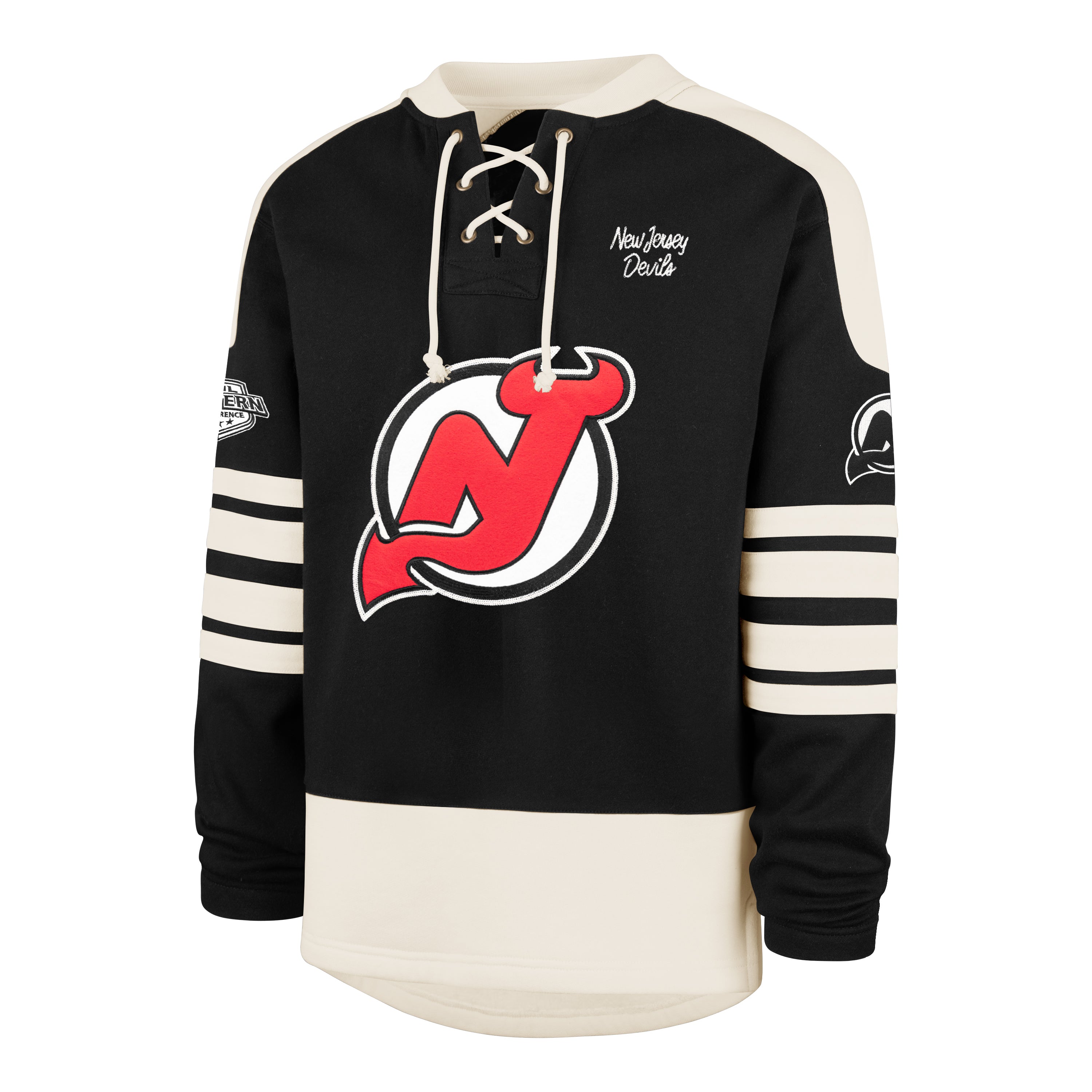 NEW JERSEY DEVILS SWEEP CHECK '47 ETERNAL LACER JET BLACK