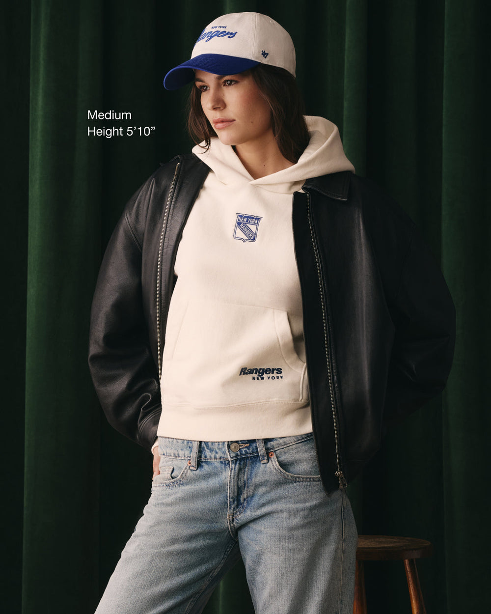 NEW YORK RANGERS SUE '47 FOUNDATION HOOD WOMENS SANDSTONE