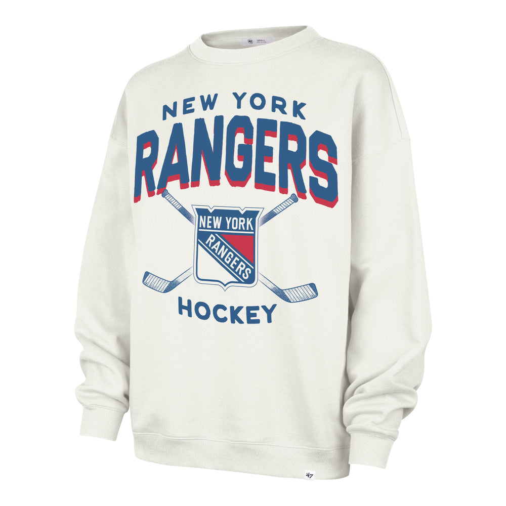 NEW YORK RANGERS ARCH CLOUD '47 OVERSIZED CREW WOMENS SANDSTONE