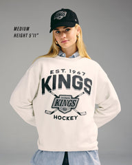 NEW YORK RANGERS ARCH CLOUD '47 OVERSIZED CREW WOMENS SANDSTONE