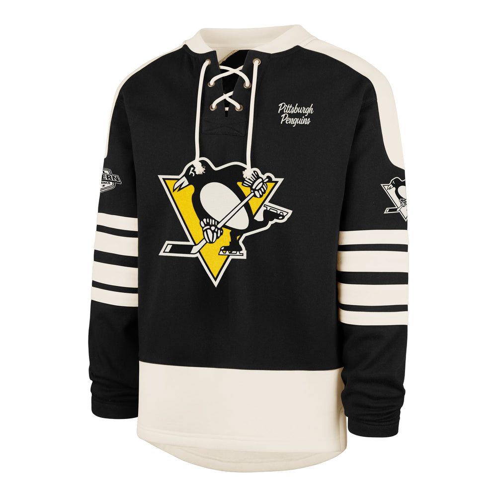 PITTSBURGH PENGUINS SWEEP CHECK '47 ETERNAL LACER JET BLACK