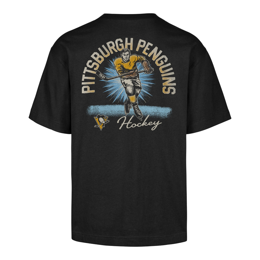 PITTSBURGH PENGUINS GAME ON '47 FOUNDATION TEE BLACK