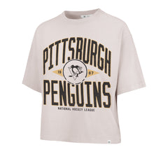 PITTSBURGH PENGUINS WINDTHROW '47 RAVINE CROP TEE WOMENS MOJAVE