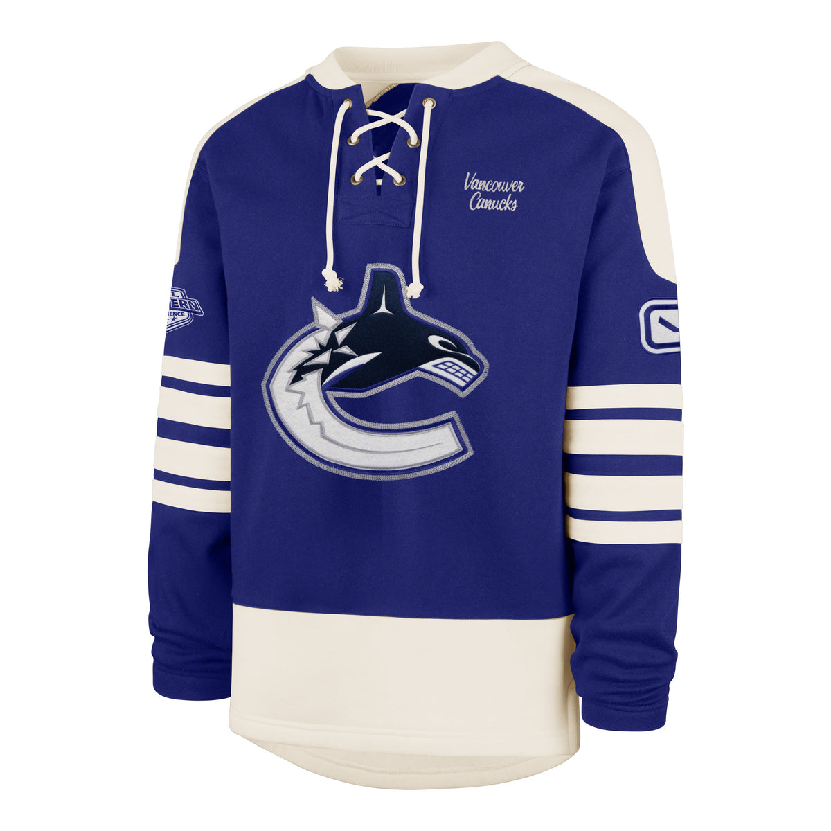 VANCOUVER CANUCKS SWEEP CHECK '47 ETERNAL LACER ROYAL