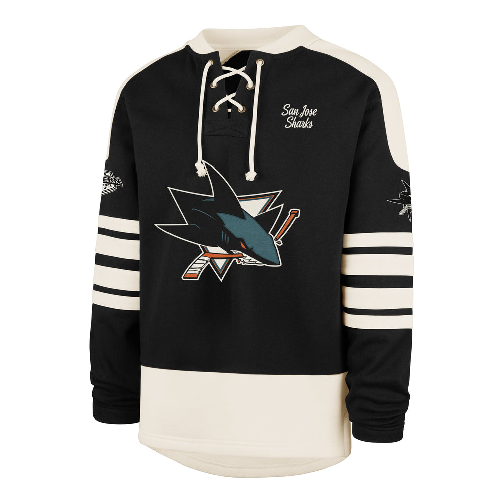 SAN JOSE SHARKS SWEEP CHECK '47 ETERNAL LACER JET BLACK