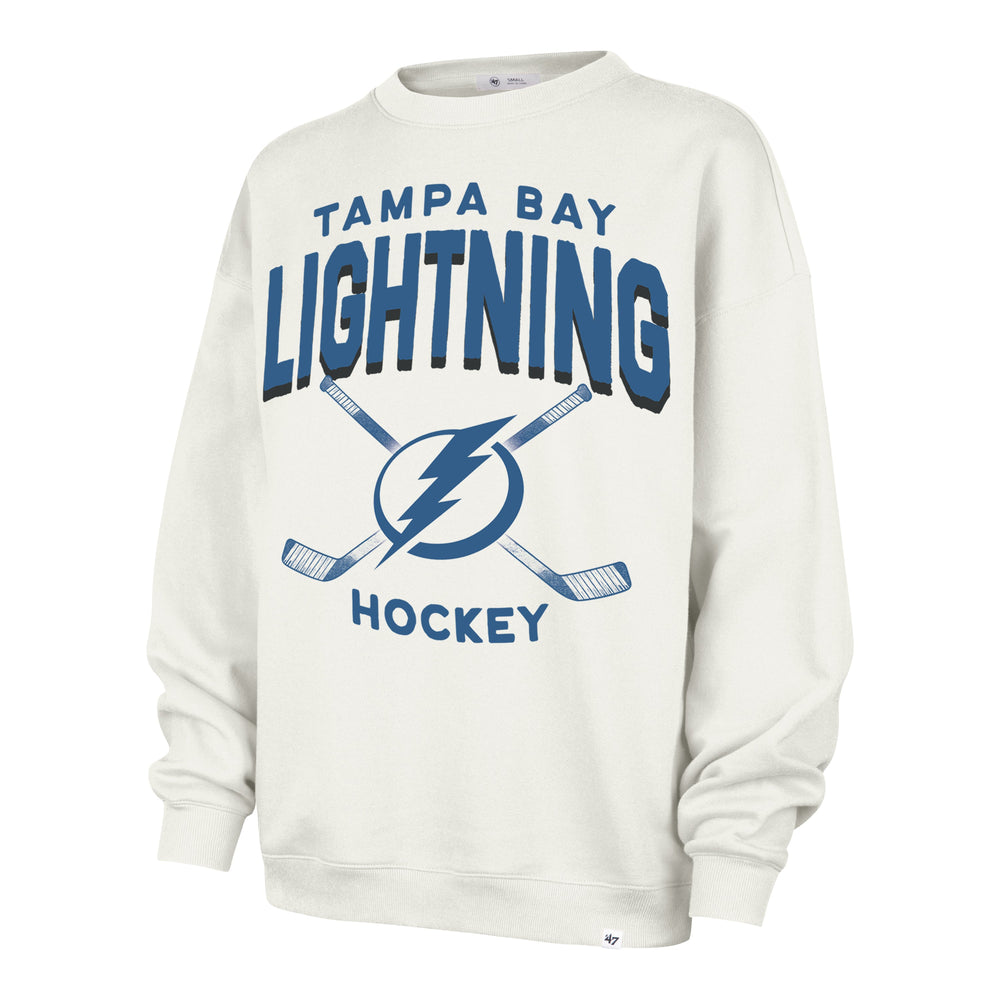 TAMPA BAY LIGHTNING ARCH CLOUD '47 OVERSIZED CREW WOMENS SANDSTONE