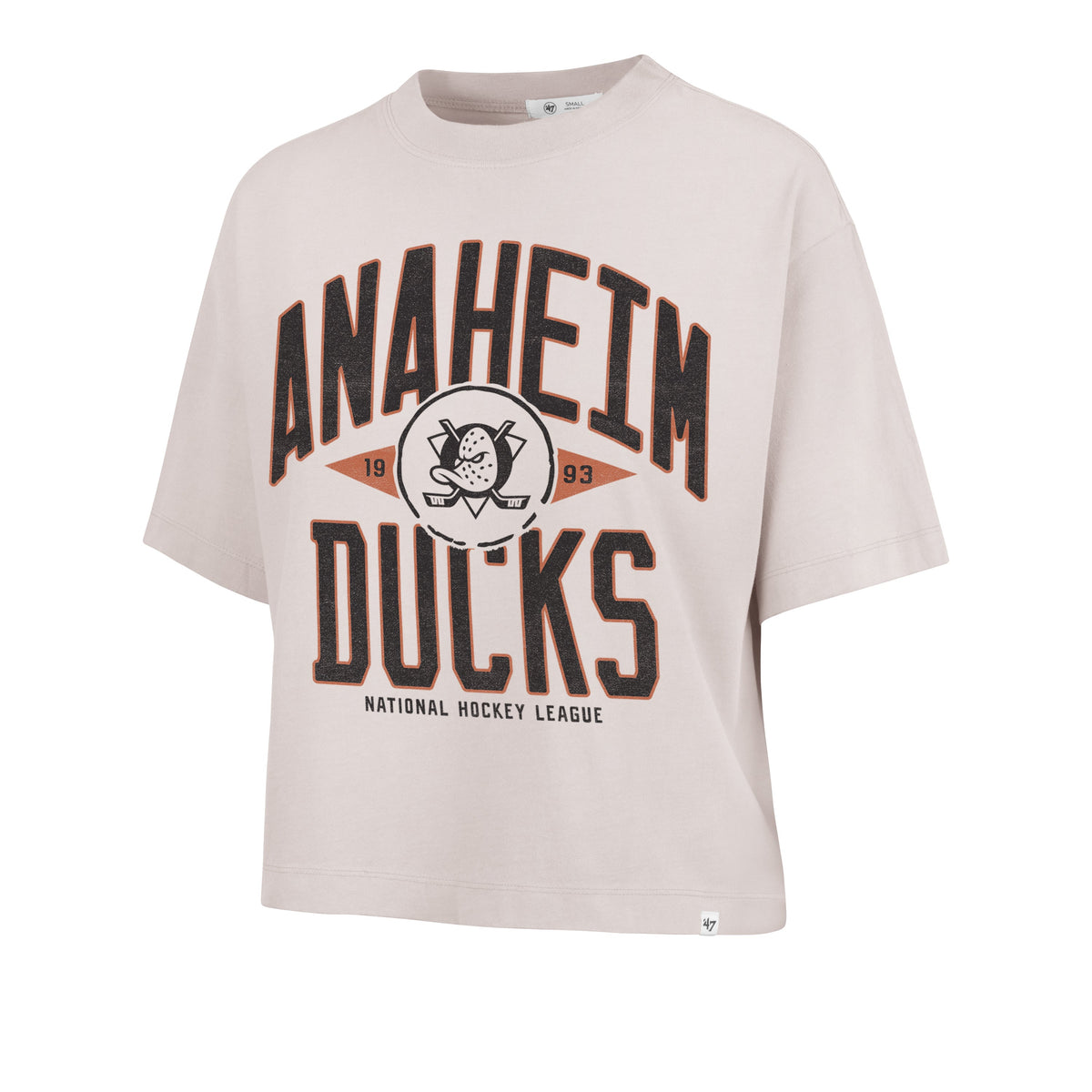 ANAHEIM DUCKS WINDTHROW '47 RAVINE CROP TEE WOMENS MOJAVE