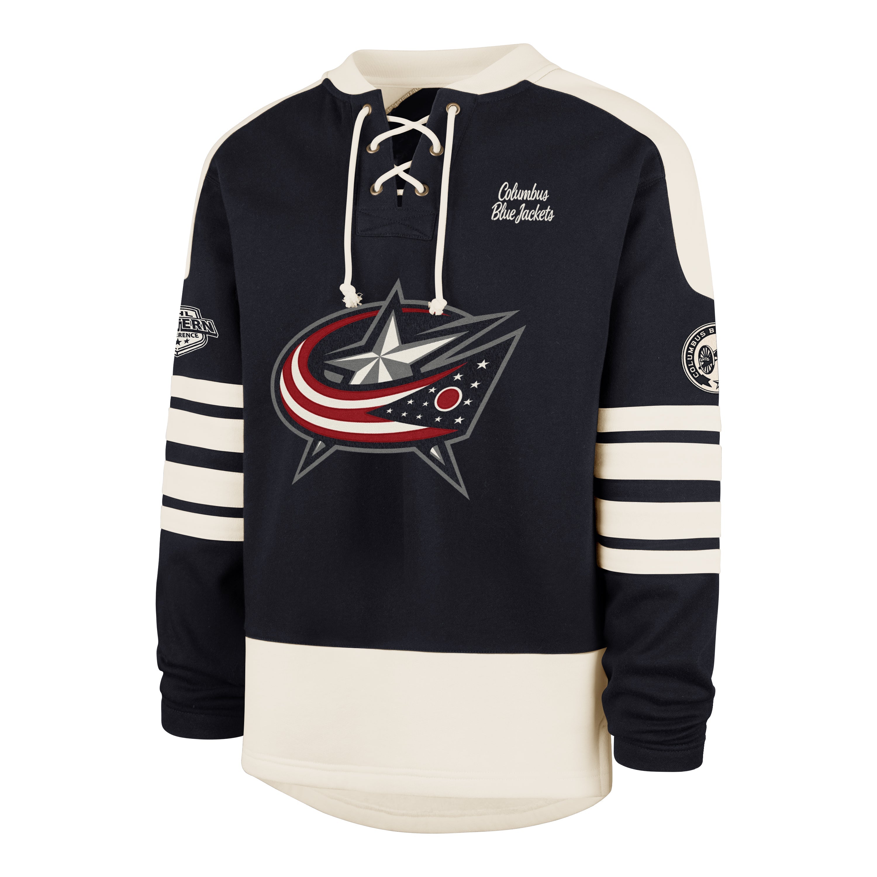 COLUMBUS BLUE JACKETS SWEEP CHECK '47 ETERNAL LACER FALL NAVY