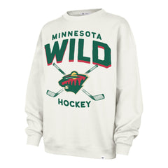 MINNESOTA WILD ARCH CLOUD '47 OVERSIZED CREW WOMENS SANDSTONE