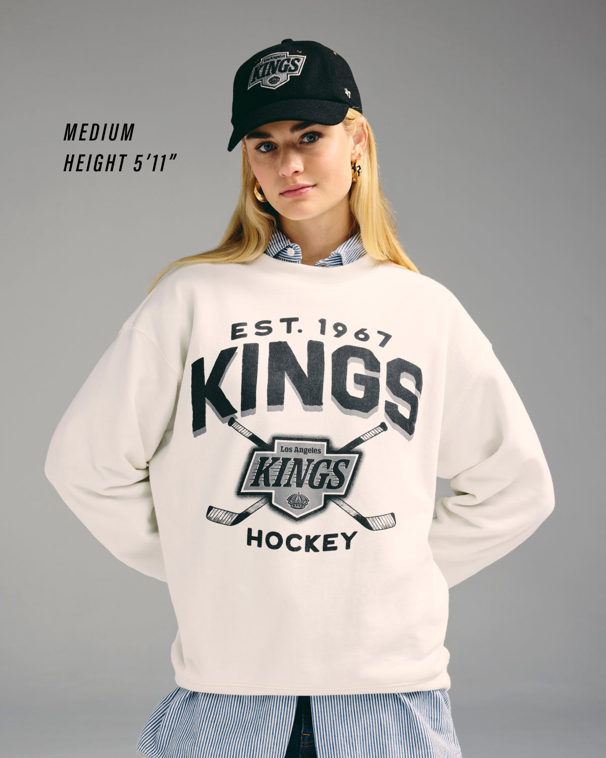 MINNESOTA WILD ARCH CLOUD '47 OVERSIZED CREW WOMENS SANDSTONE