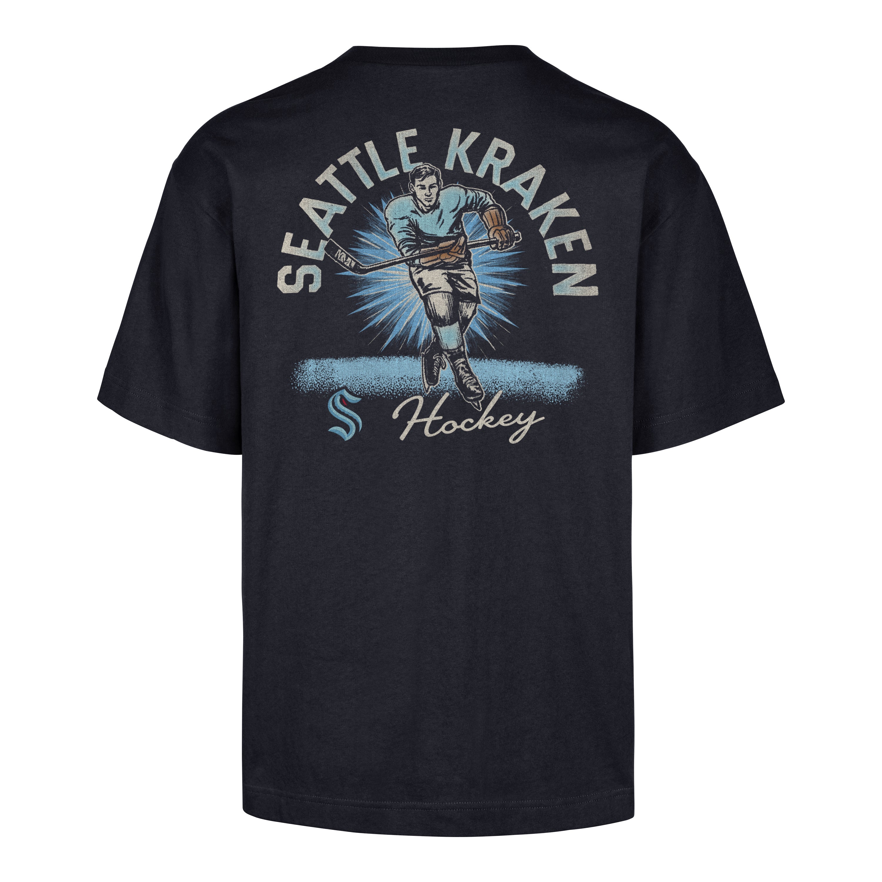 SEATTLE KRAKEN GAME ON '47 FOUNDATION TEE NAVY