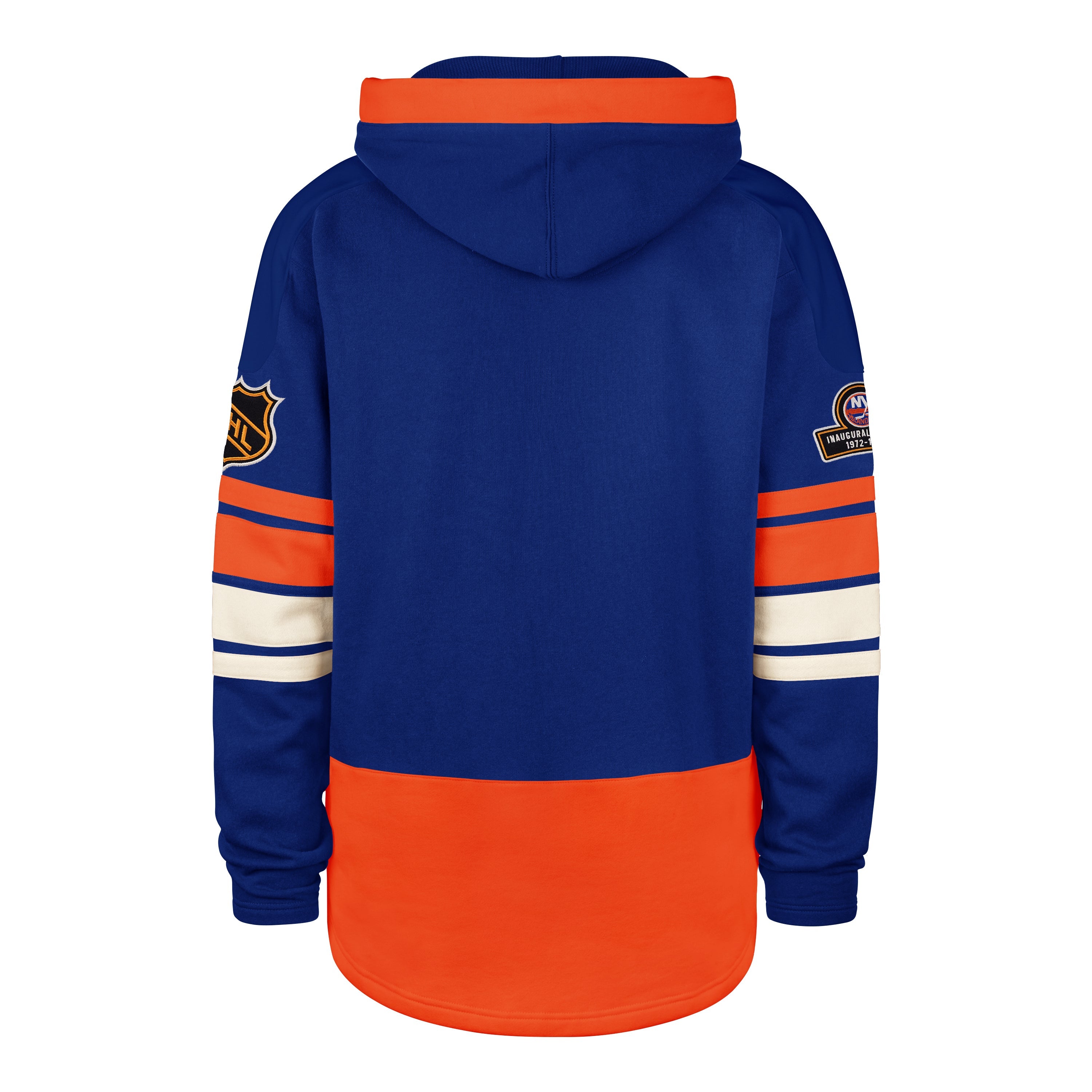 OLD TIME HOCKEY NEW YORK ISLANDERS VINTAGE PUCK DROP DUAL '47 HERITAGE LACER ROYAL