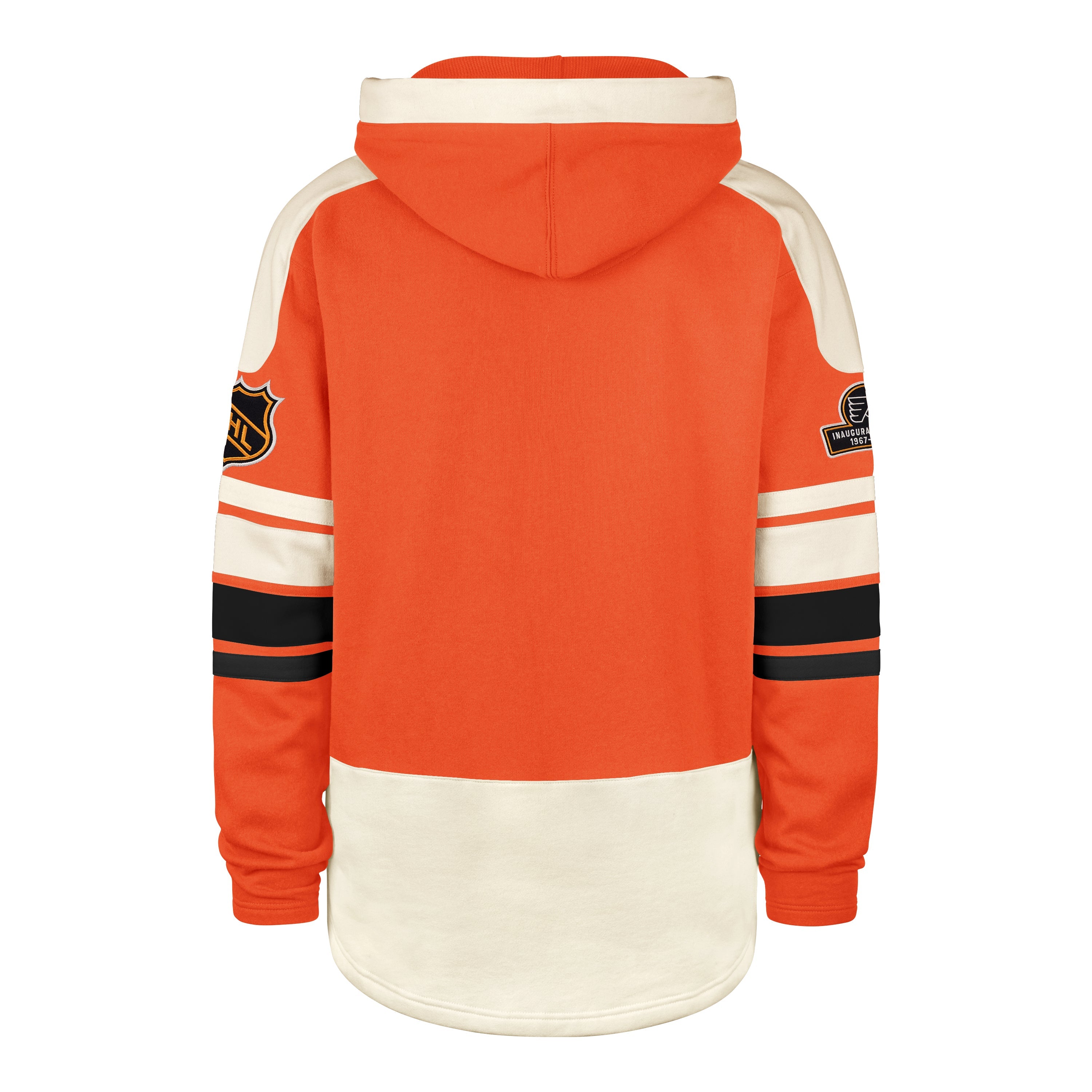 OLD TIME HOCKEY PHILADELPHIA FLYERS VINTAGE PUCK DROP DUAL '47 HERITAGE LACER ORANGE