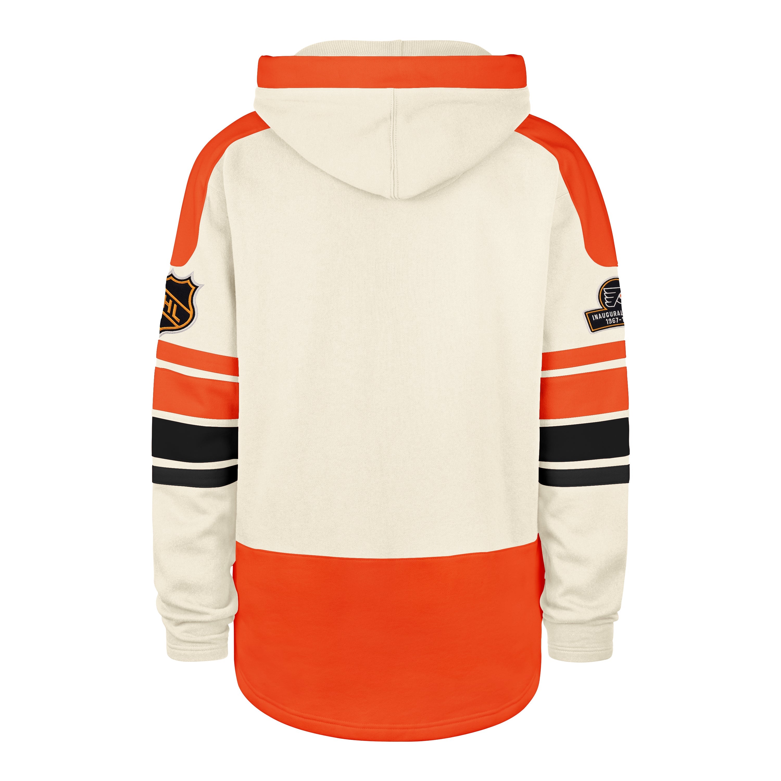 OLD TIME HOCKEY PHILADELPHIA FLYERS VINTAGE PUCK DROP DUAL '47 HERITAGE LACER CREAM