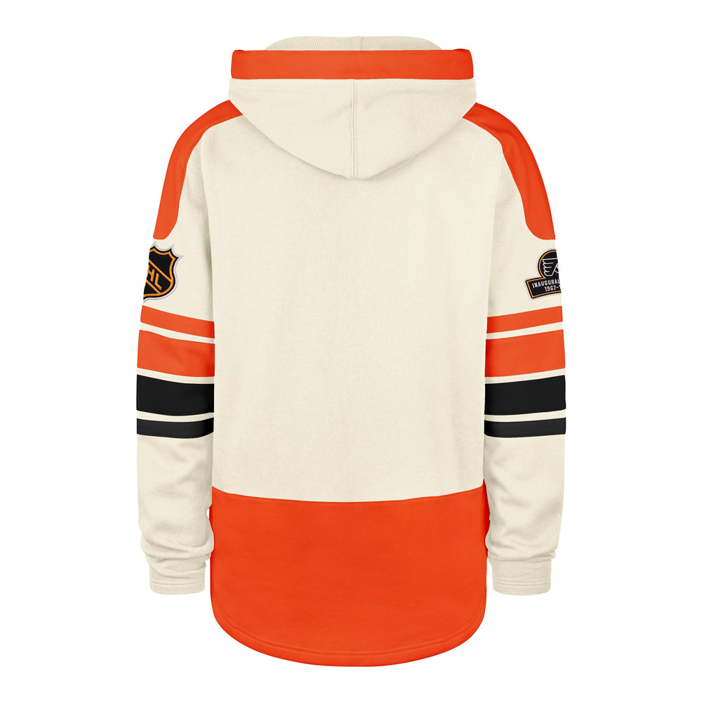 OLD TIME HOCKEY PHILADELPHIA FLYERS VINTAGE PUCK DROP DUAL '47 HERITAGE LACER CREAM