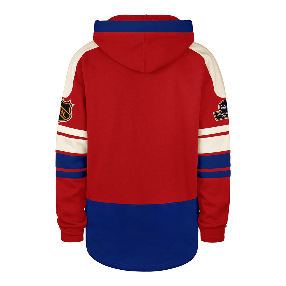 OLD TIME HOCKEY WASHINGTON CAPITALS VINTAGE PUCK DROP DUAL '47 HERITAGE LACER RED