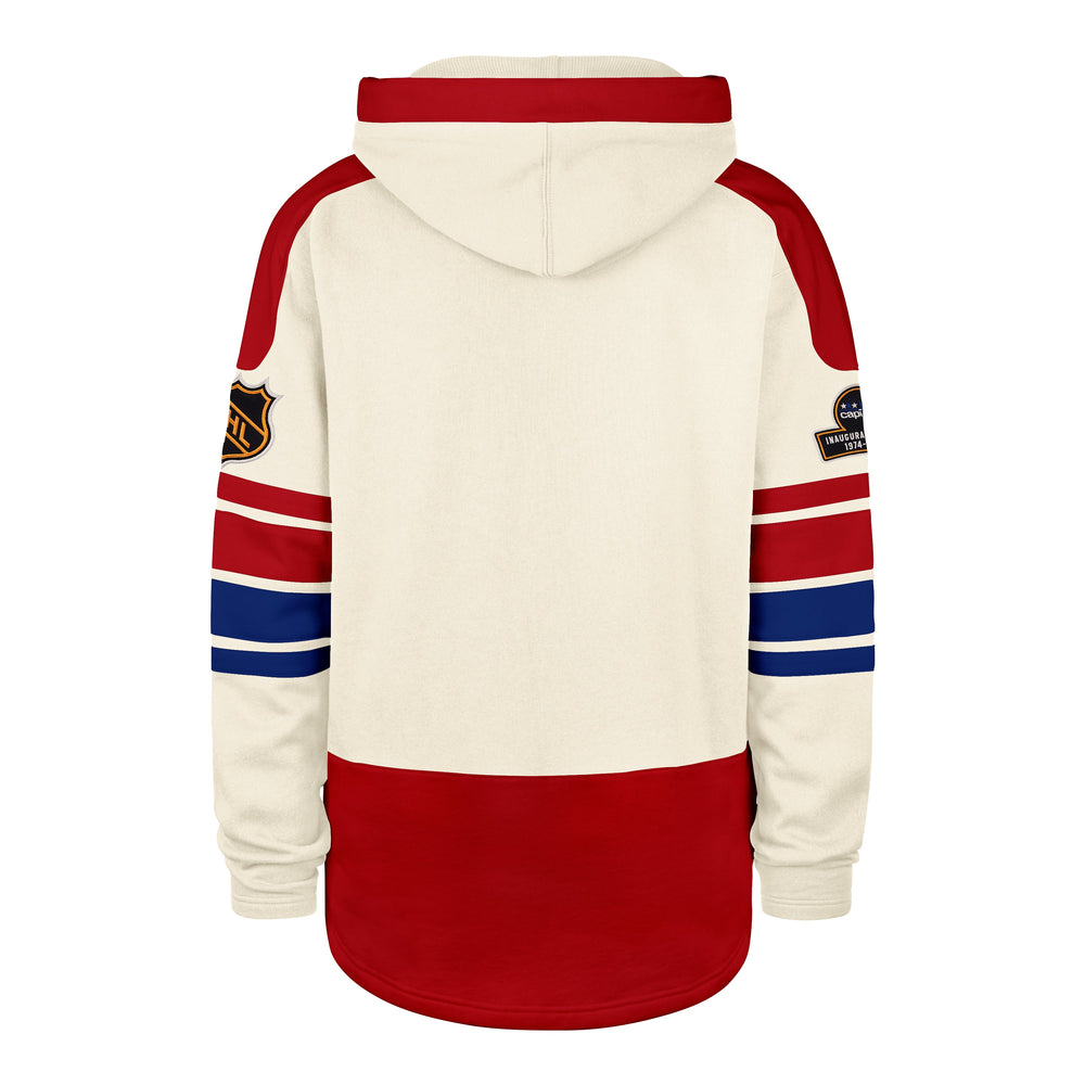 OLD TIME HOCKEY WASHINGTON CAPITALS VINTAGE PUCK DROP DUAL '47 HERITAGE LACER CREAM