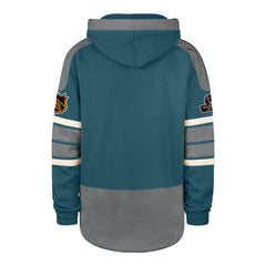 OLD TIME HOCKEY SAN JOSE SHARKS VINTAGE PUCK DROP DUAL '47 HERITAGE LACER SHARKS TEAL