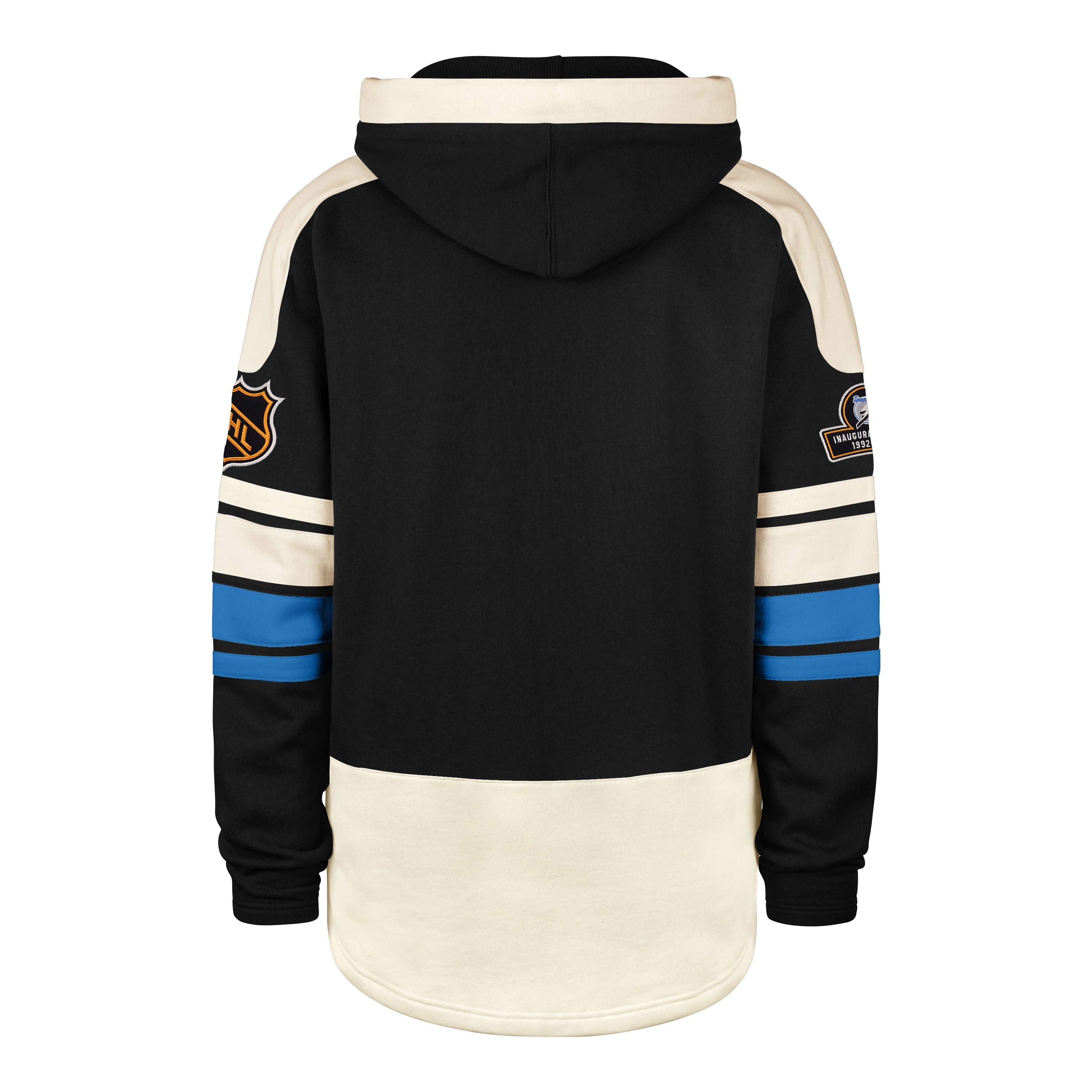 OLD TIME HOCKEY TAMPA BAY LIGHTNING VINTAGE PUCK DROP DUAL '47 HERITAGE LACER JET BLACK