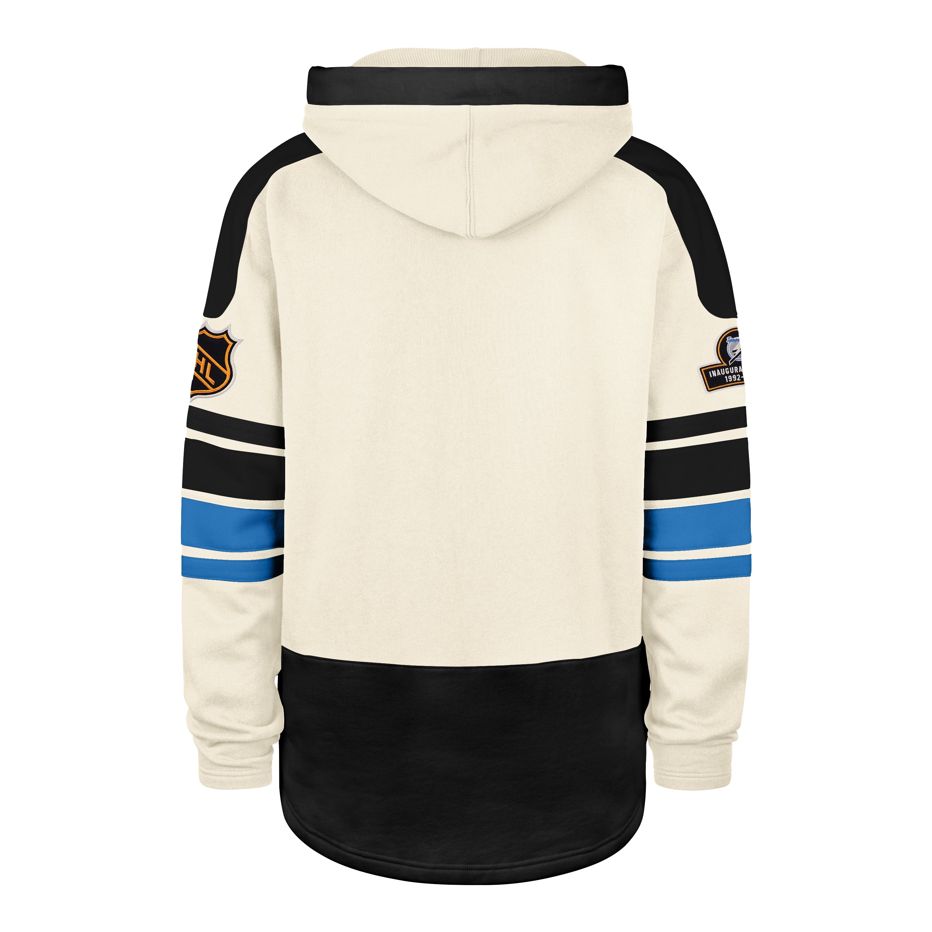 OLD TIME HOCKEY TAMPA BAY LIGHTNING VINTAGE PUCK DROP DUAL '47 HERITAGE LACER CREAM