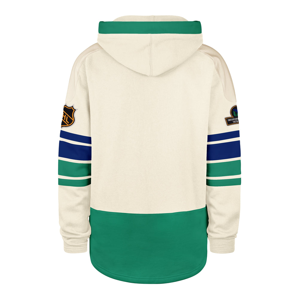 OLD TIME HOCKEY HARTFORD WHALERS VINTAGE PUCK DROP DUAL '47 HERITAGE LACER CREAM